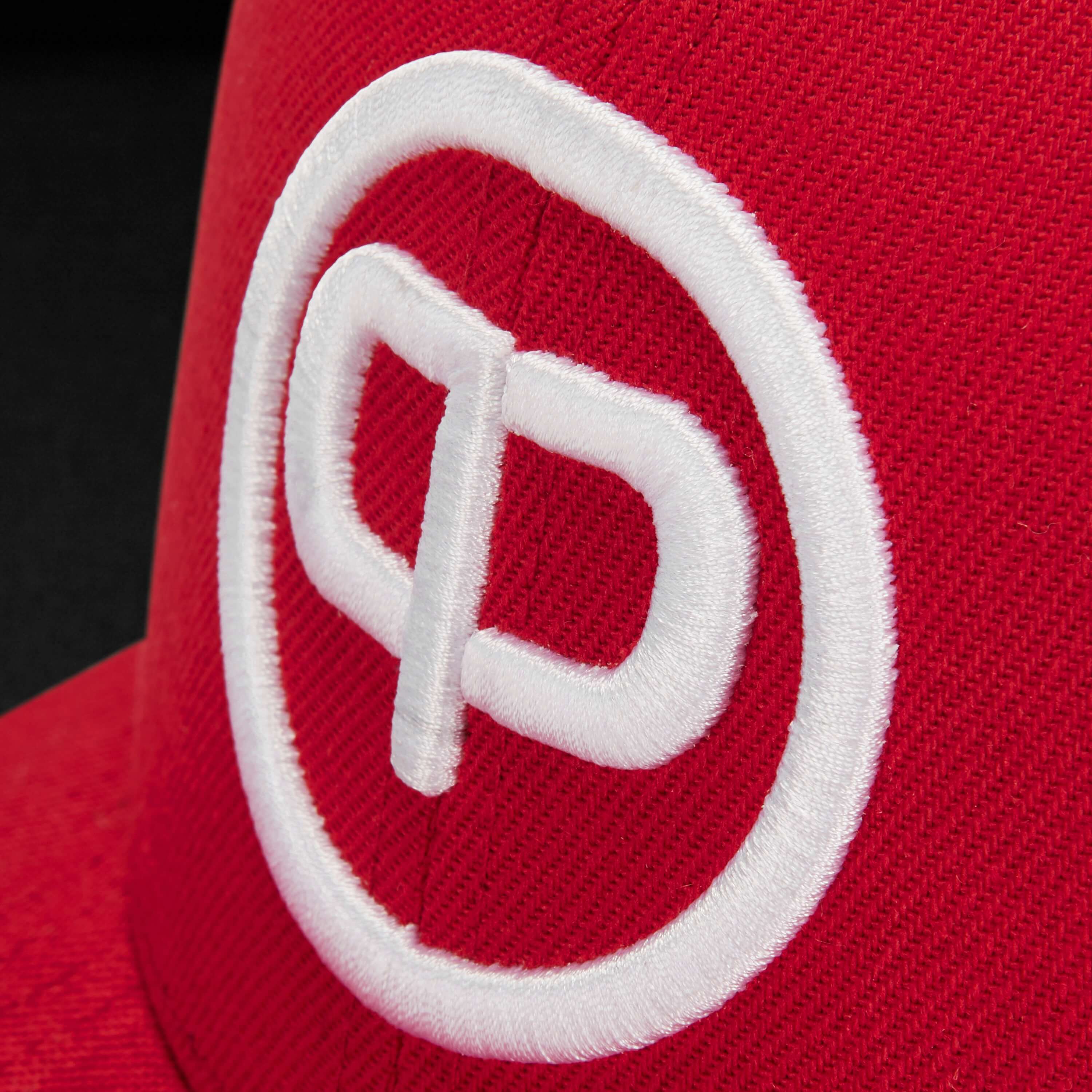 Snapback Cap - Red & White