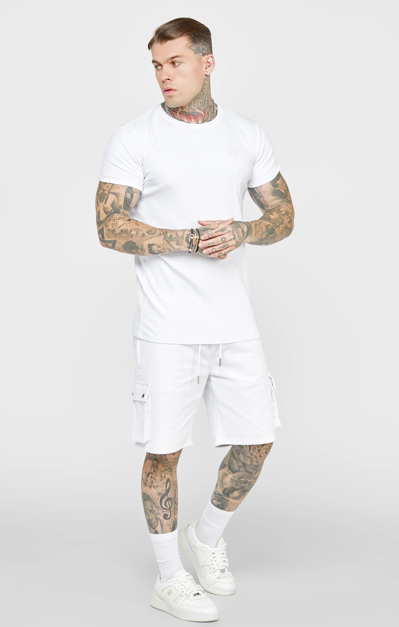 Rib Knit Shirt - White