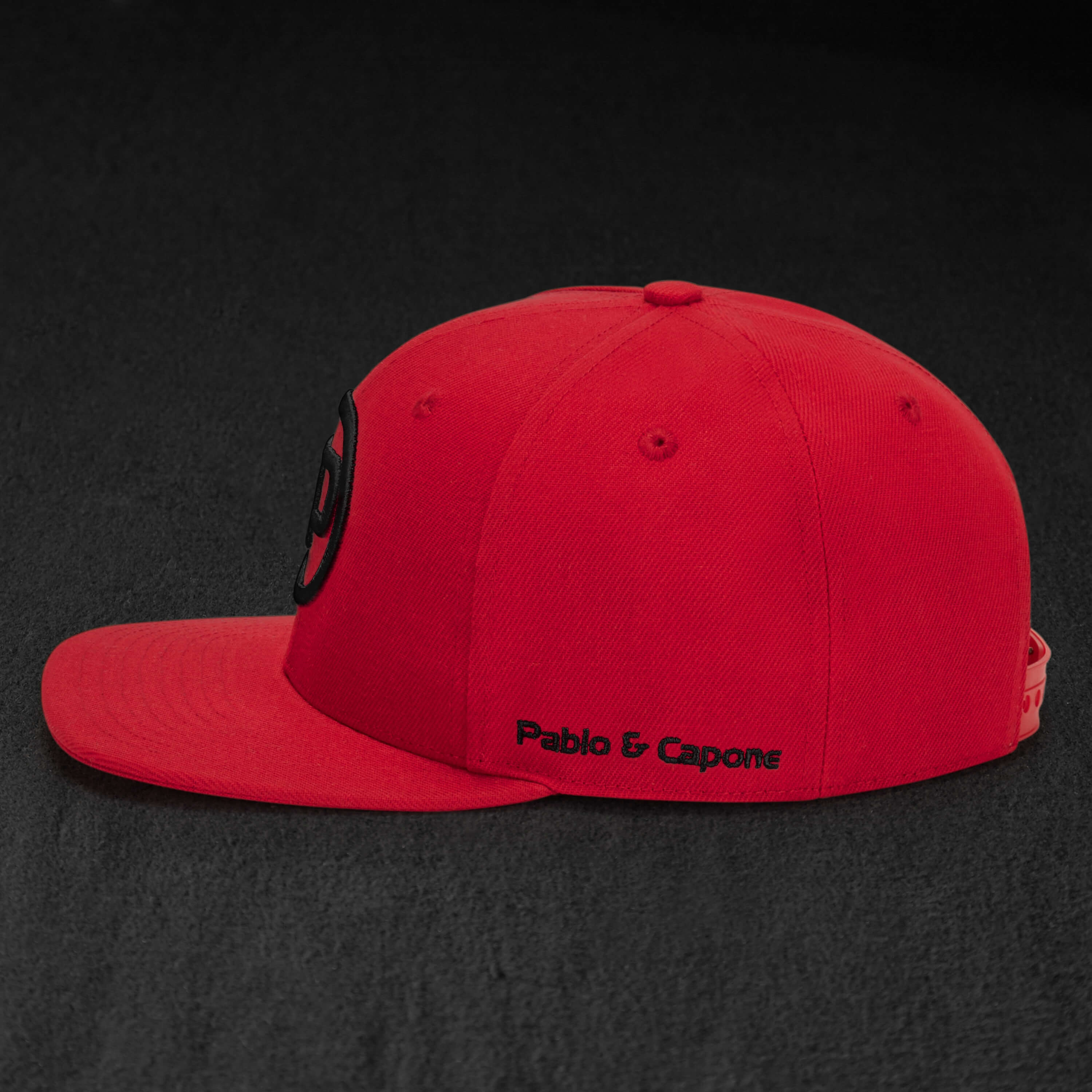 Snapback Cap - Red & Black