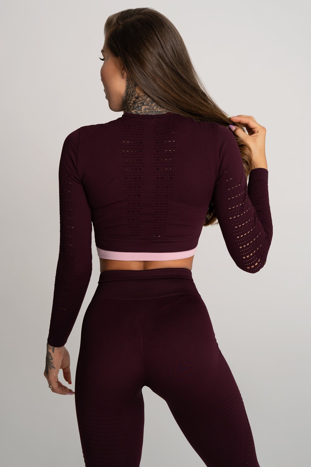 Gym Glamour - Rashguard - Vino Rosso - Rückseite