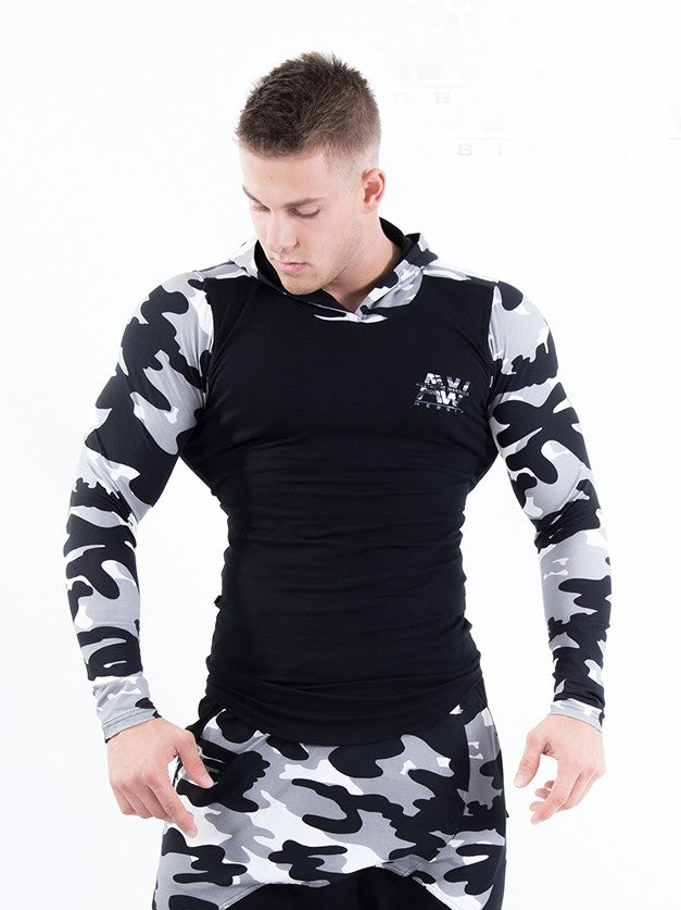 Nebbia - Hoodie AW - White Camo (116) - Vorderseite 2