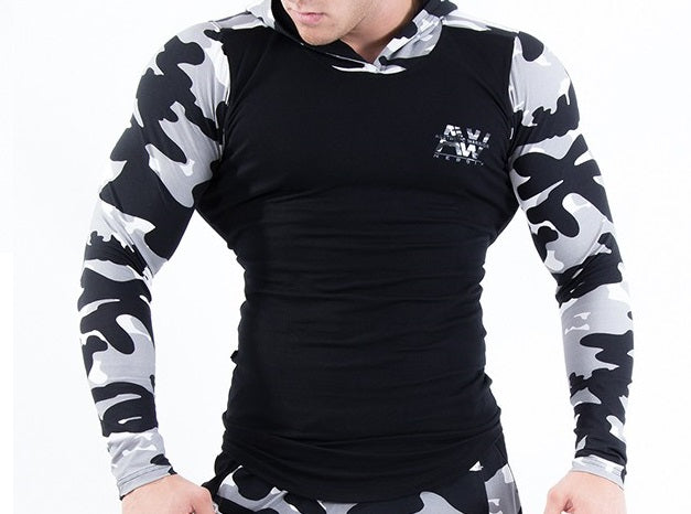 Nebbia - Hoodie AW - White Camo (116) - Detail