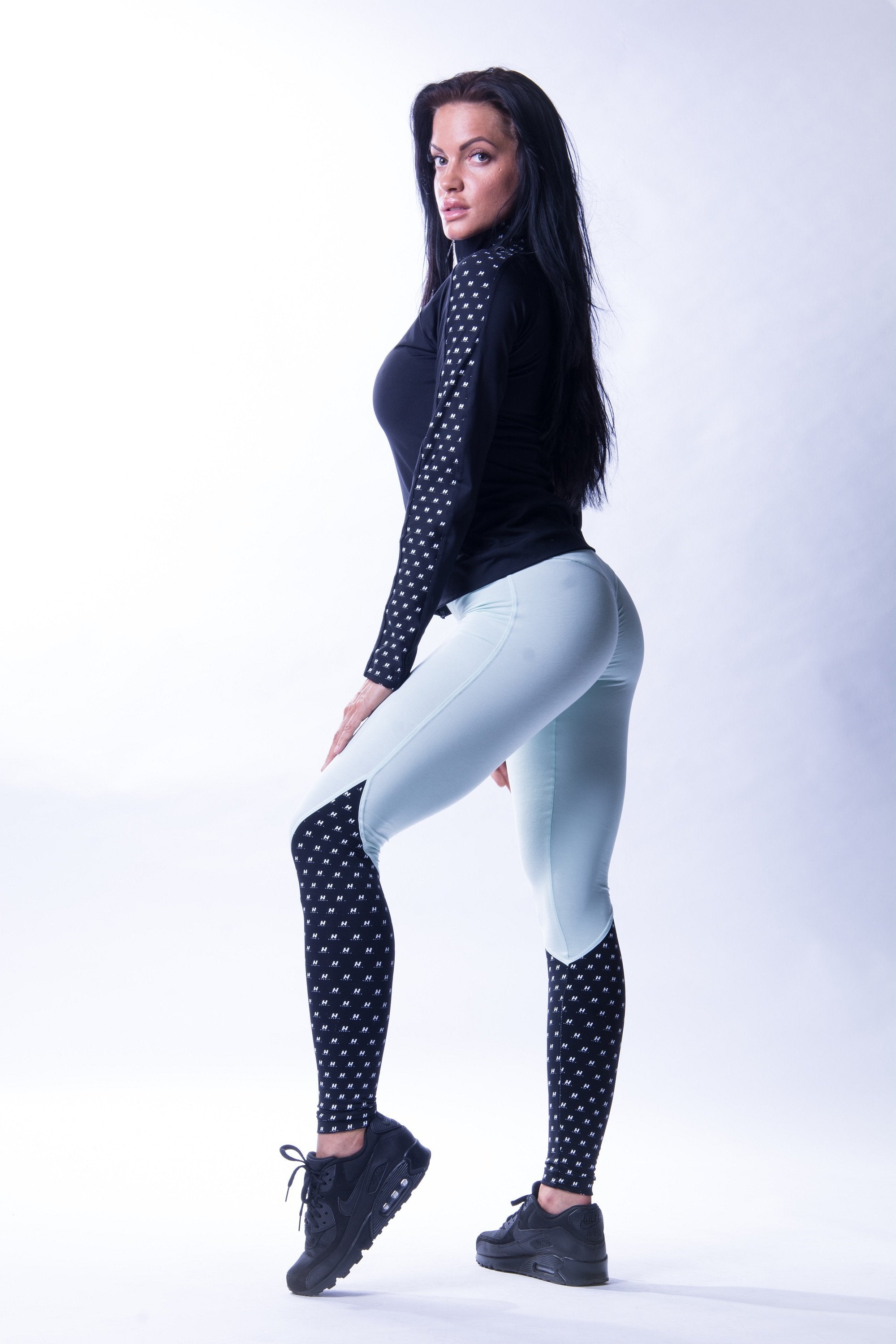 Nebbia - High Waist NS Leggings - Mint (638)