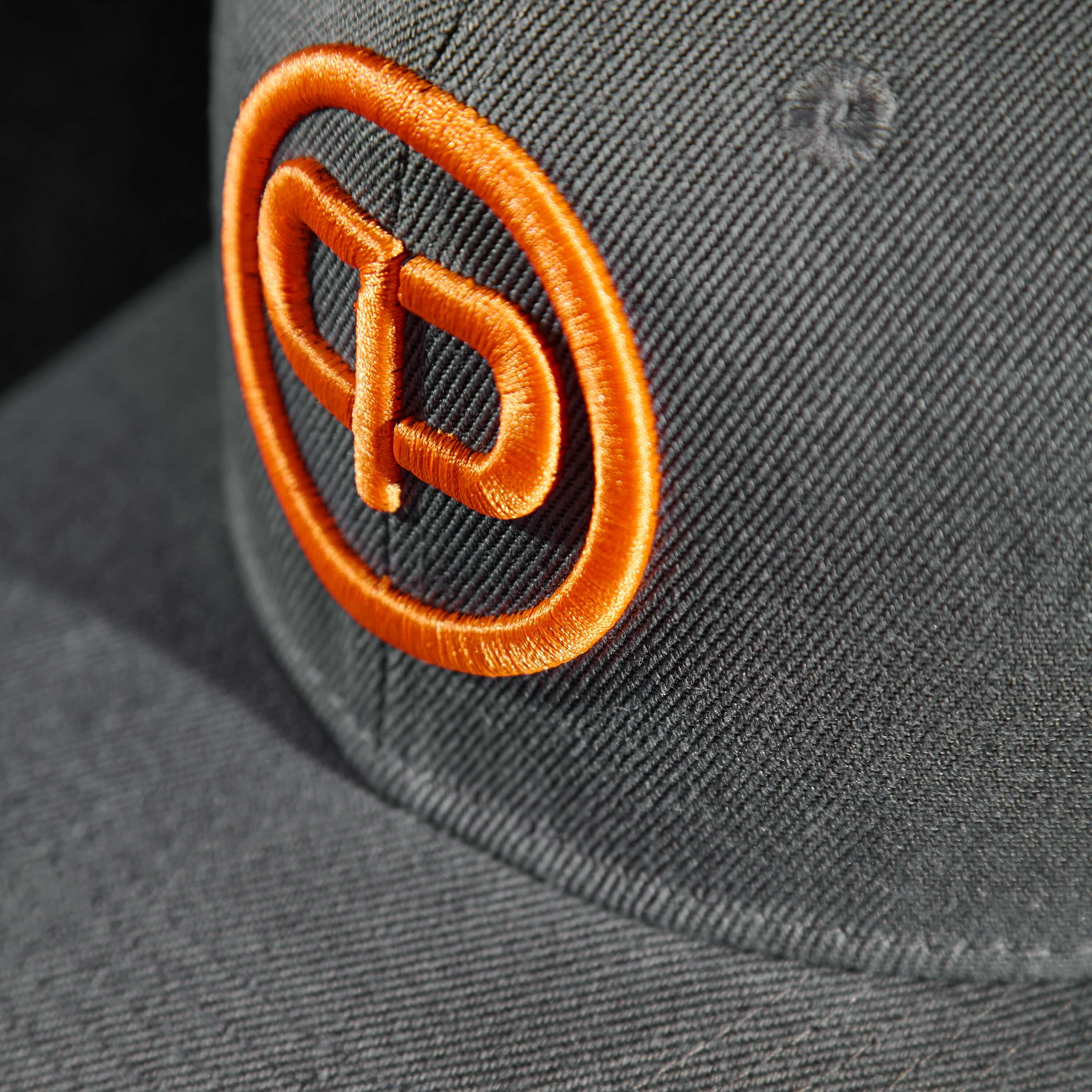 Pablo & Capone - Snapback Cap - Anthracite & Orange