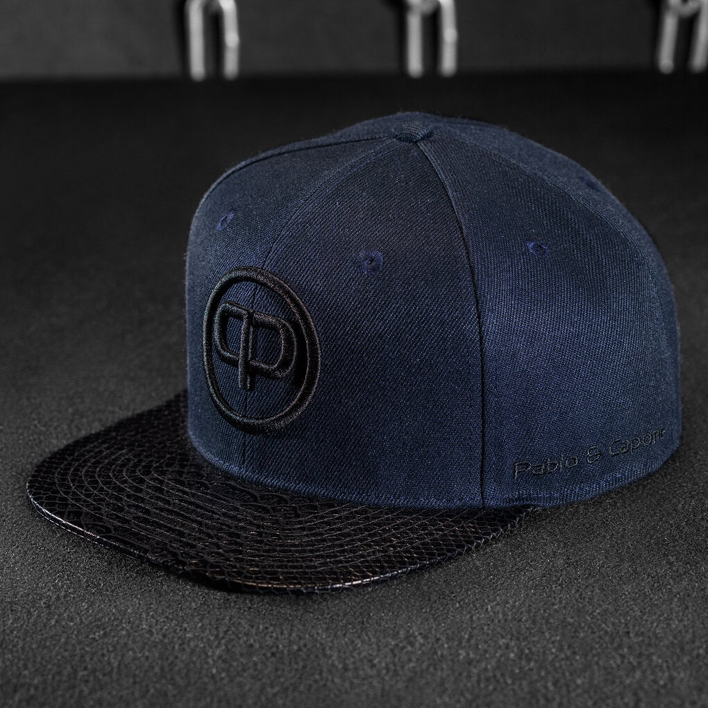 Pablo & Capone - Snapback Cap - Navy Blue & Black