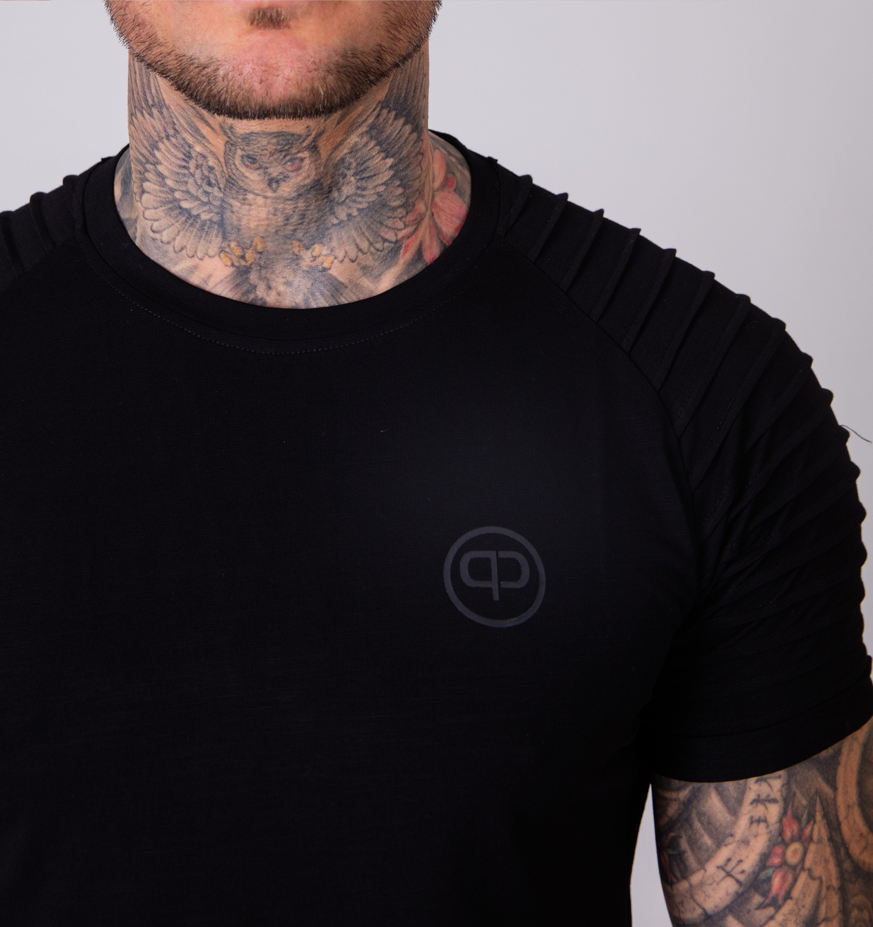 Pablo & Capone - Mercury Shirt - All Black - Vorderseite Detail