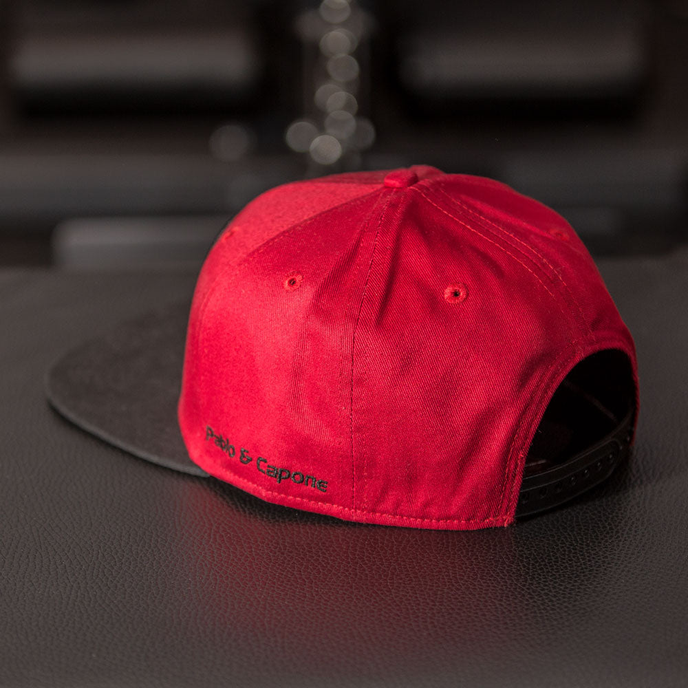 Pablo & Capone - Snapback Cap - Burgundy & Black - Rückseite