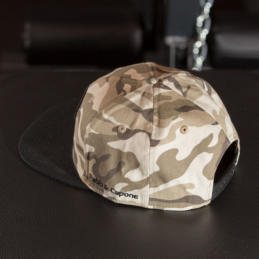 Pablo & Capone - Snapback Cap - Desert Camo & Black - Rückseite
