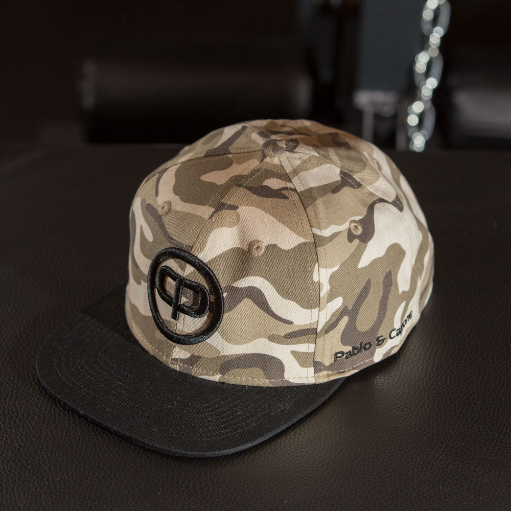 Pablo & Capone - Snapback Cap - Desert Camo & Black - Vorderseite