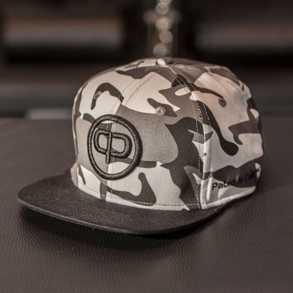 Pablo & Capone - Snapback Cap - White Camo & Black - 1