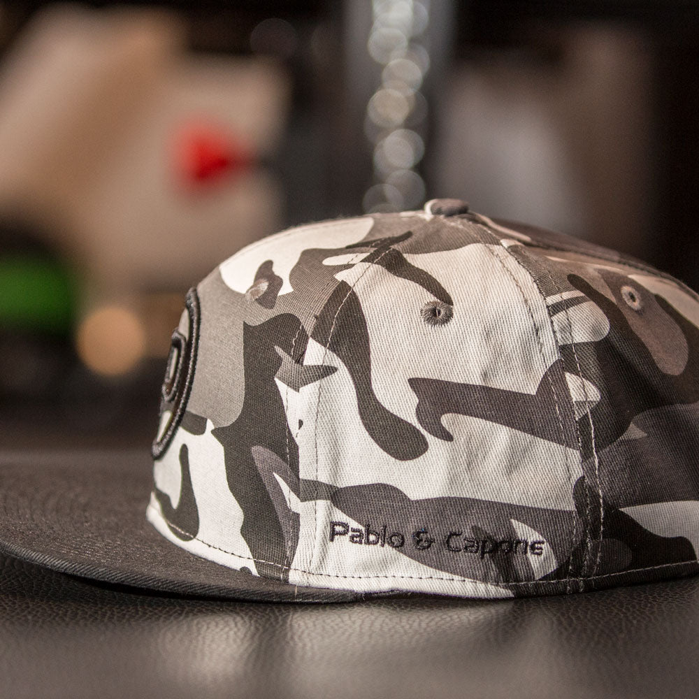 Pablo & Capone - Snapback Cap - White Camo & Black - 3