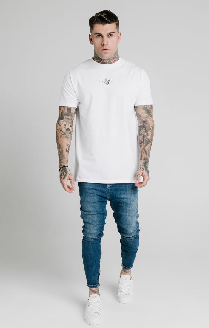 SikSilk - Drop Crotch Denims - Midstone Blue