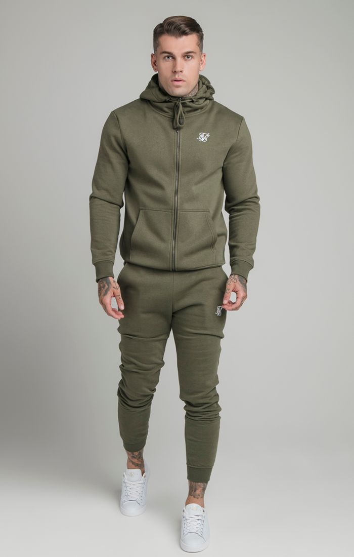 SikSilk - Muscle Fit Jogger – Khaki