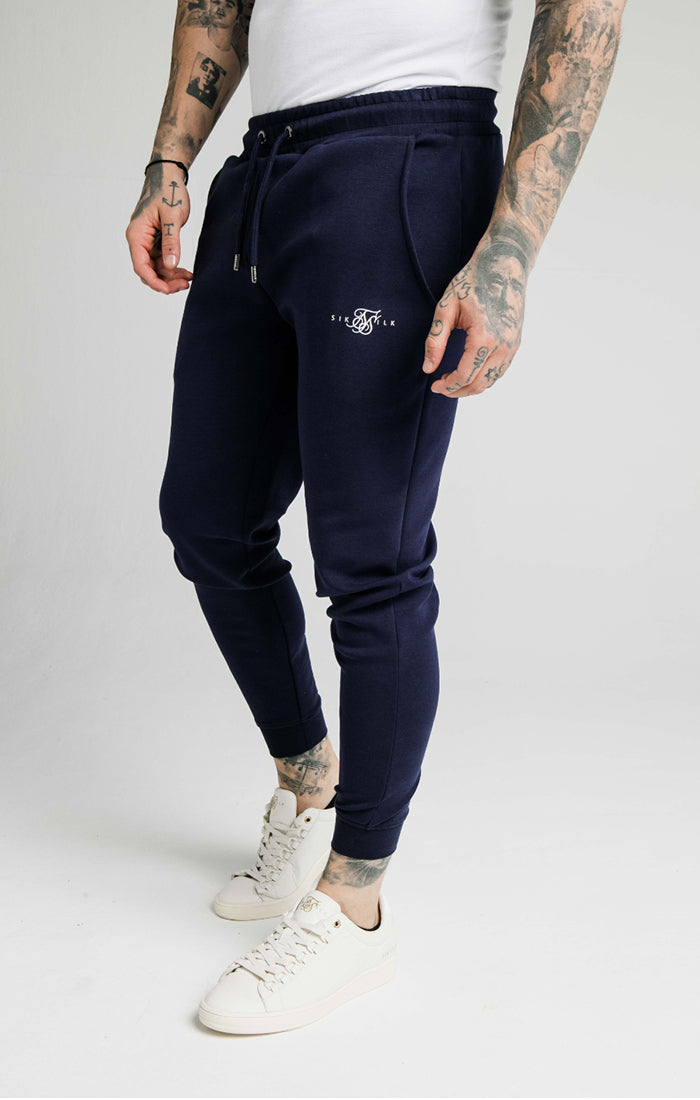 SikSilk - Muscle Fit Jogger – Navy