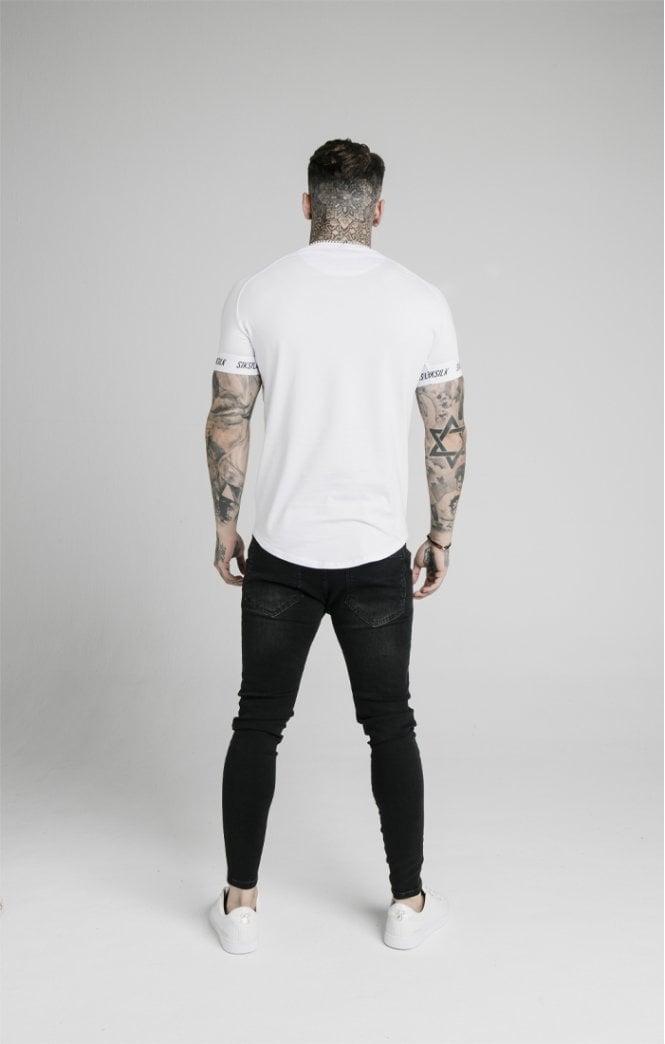 SikSilk - Raglan Tech Tee - White