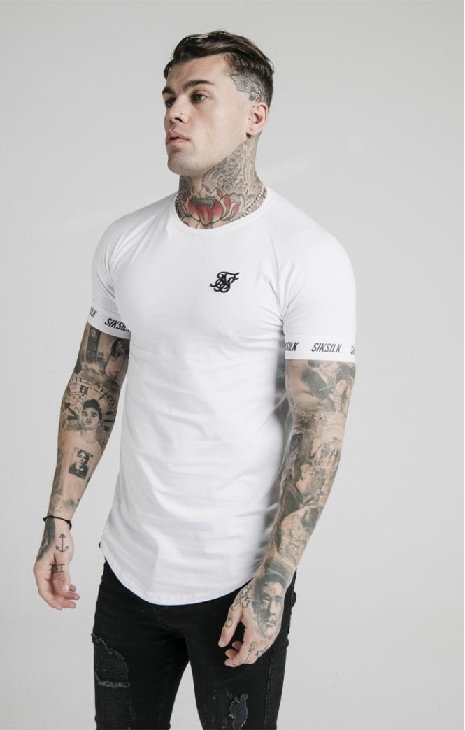 SikSilk - Raglan Tech Tee - White