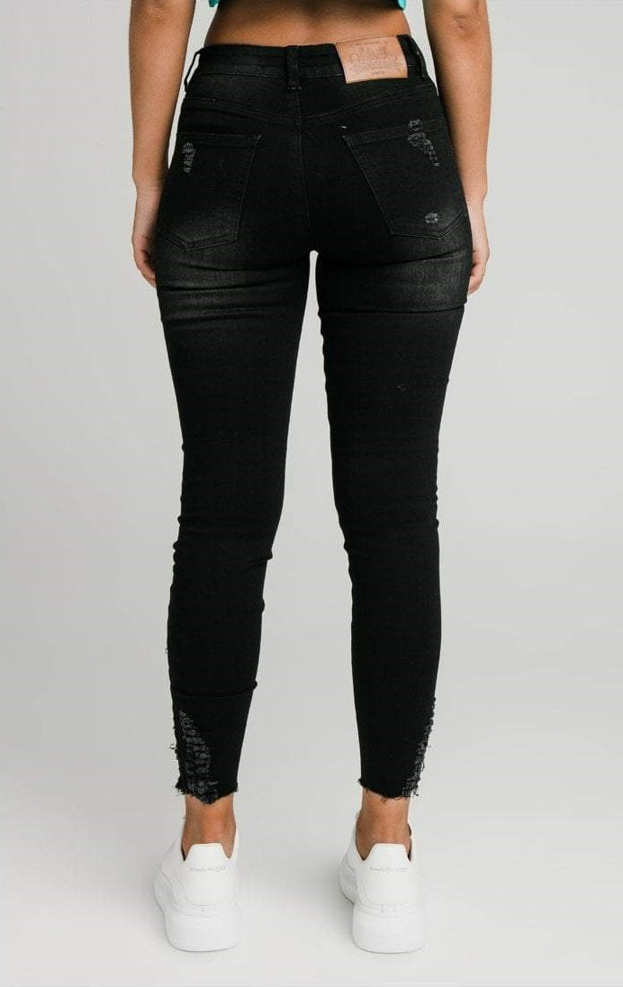 SikSilk - Skinny Denims - Black