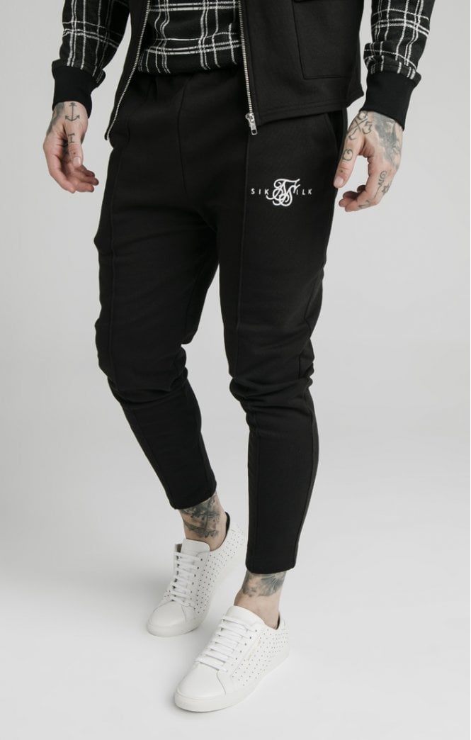 SikSilk - Smart Pleated Pants - Black