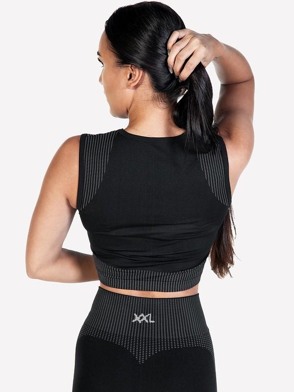 HEKA Crop Top - Caviar - Rückseite