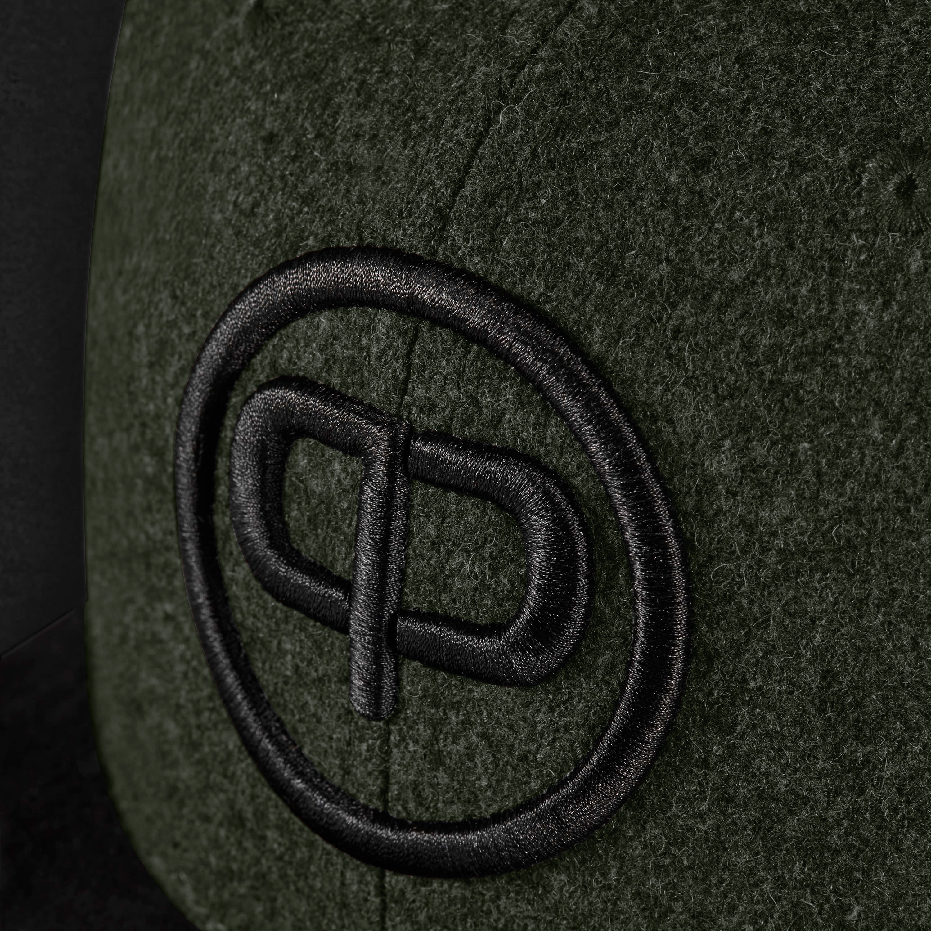 Snapback Cap - Forest & Black-Suede