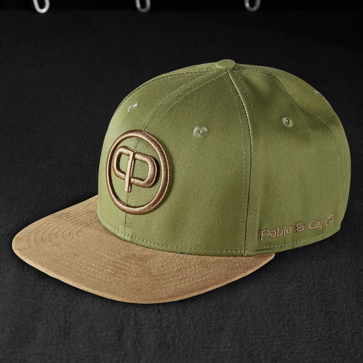 Snapback Cap - Khaki & Suede