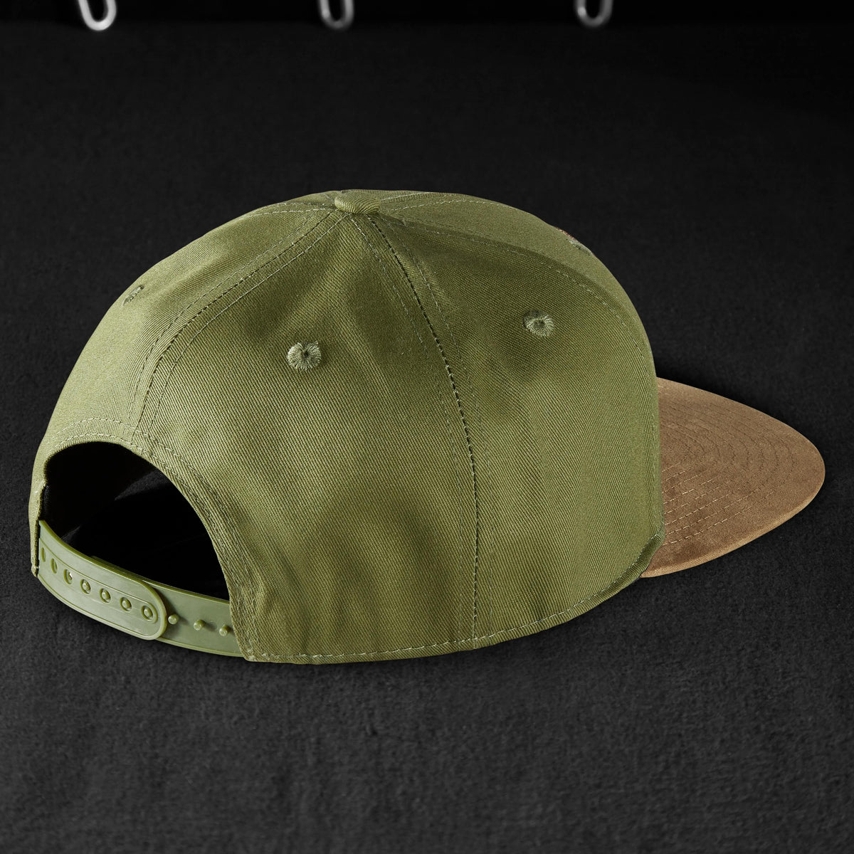 Snapback Cap - Khaki & Suede