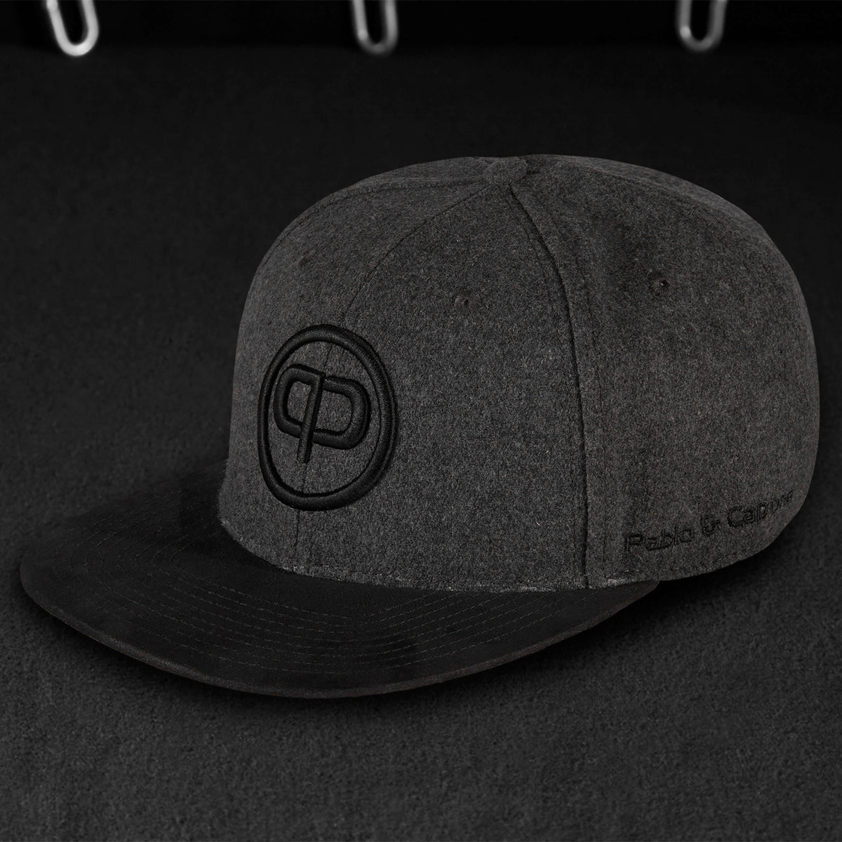 Pablo & Capone - Snapback Cap - Stone & Black-Suede