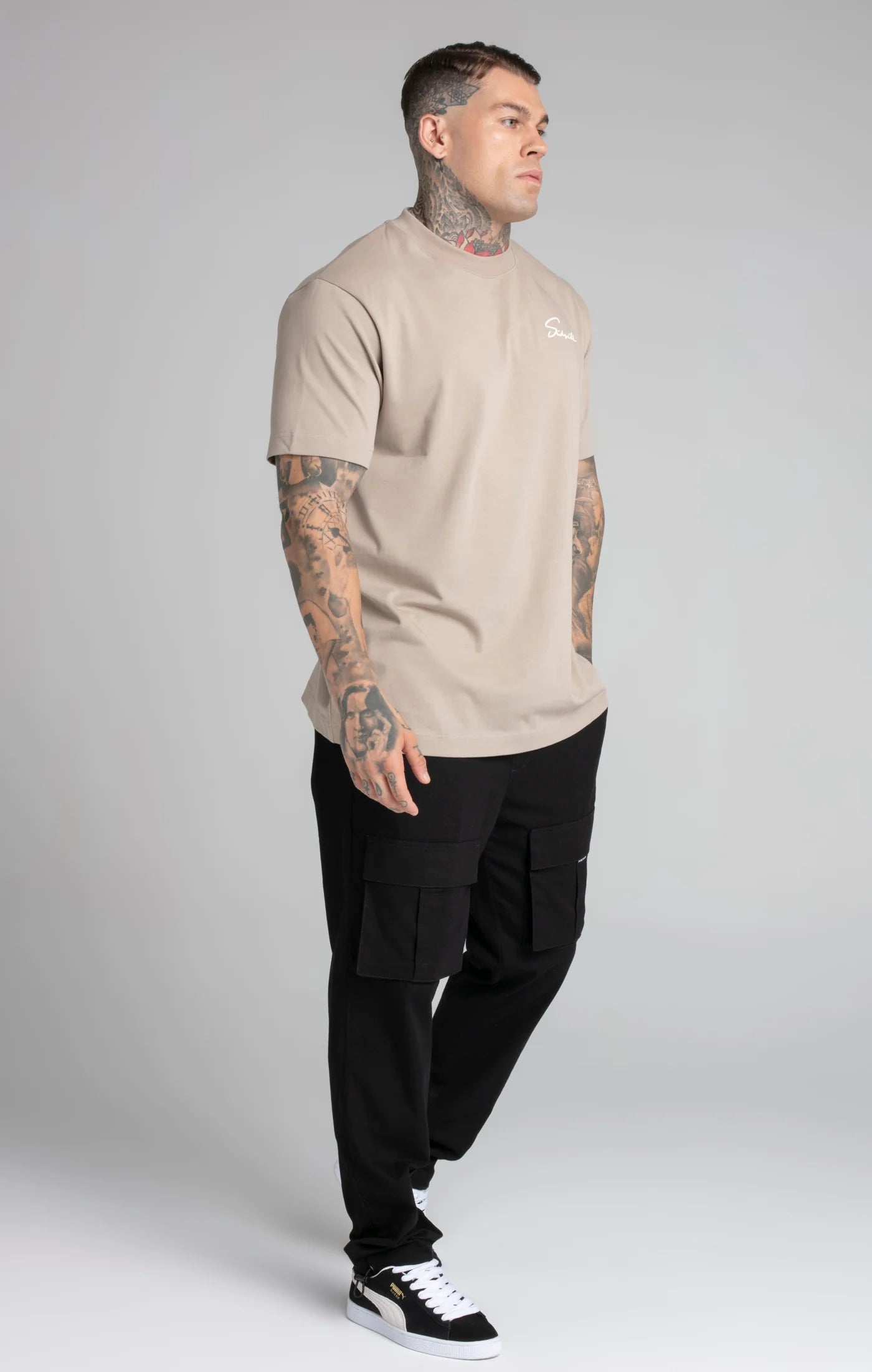 Script T-Shirt - Beige
