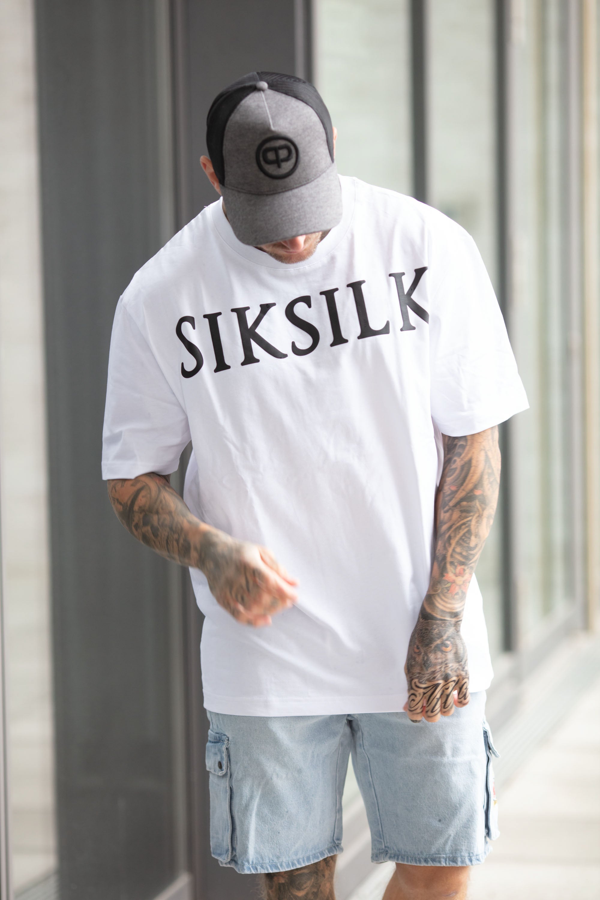 Dunkelgraue Kappe Trucker Cap