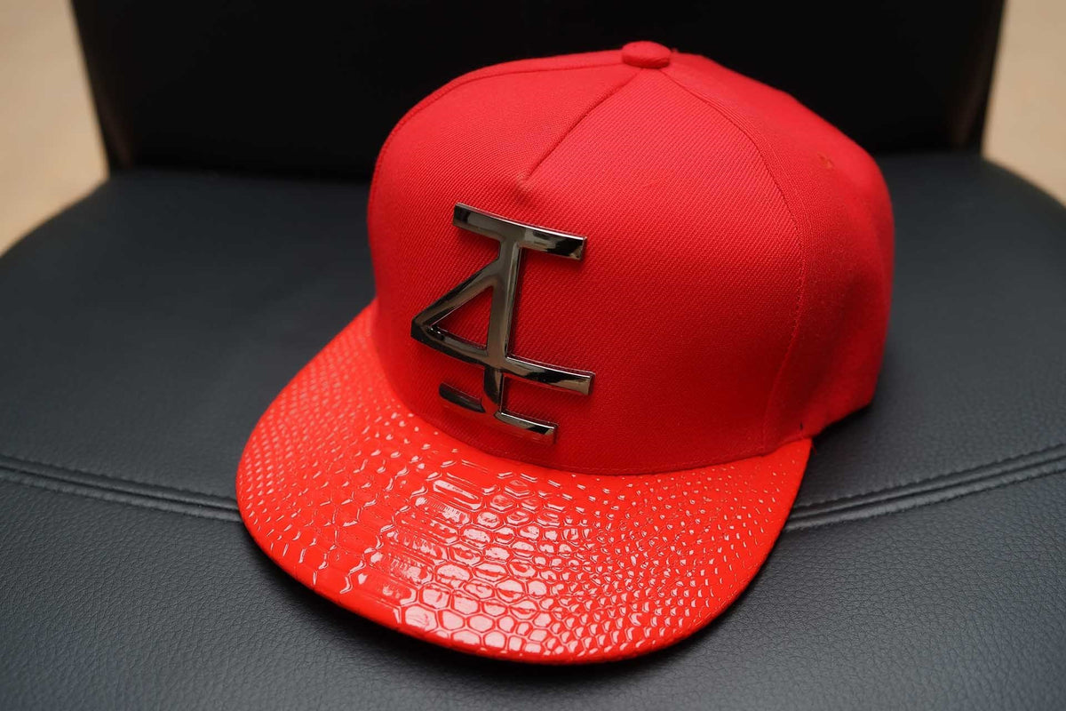 4Invictus - 4I Snapback Cap – Red Gun Metal - Vorderseite Detail