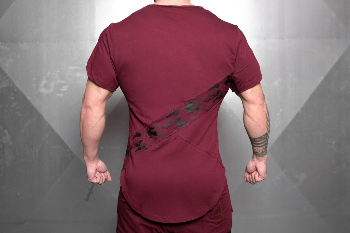 4Invictus - Elementum Shirt – Bordeaux Red - Rückseite