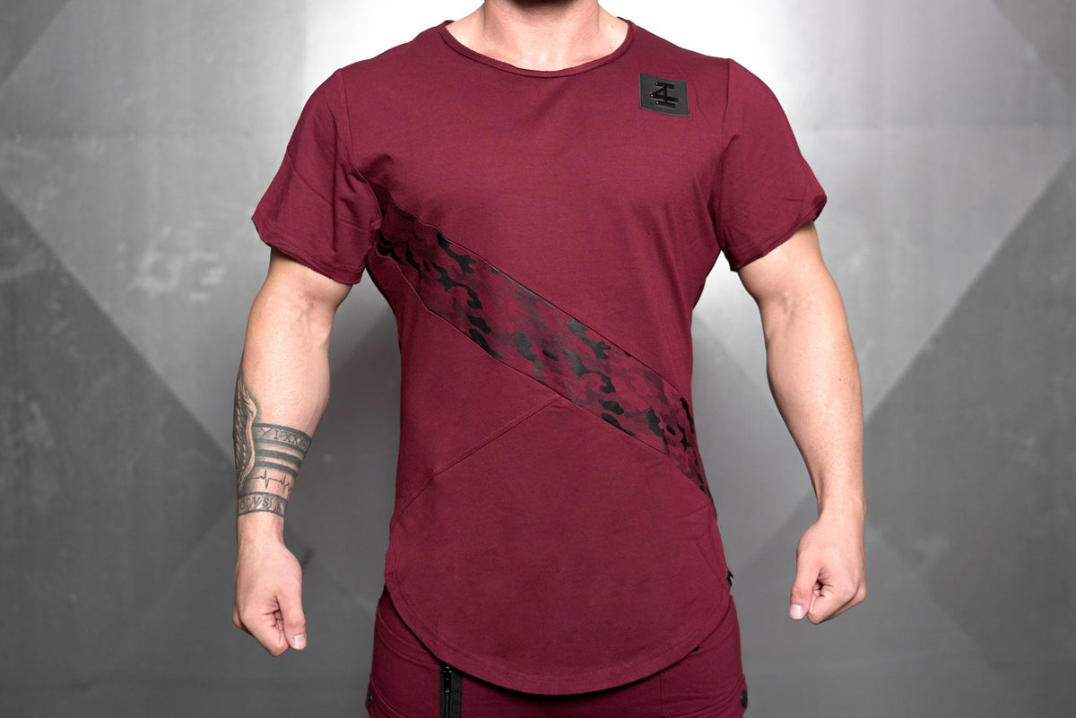 4Invictus - Elementum Shirt – Bordeaux Red - Vorderseite