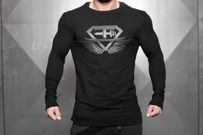 Body Engineers - VENOM Loose Fit Sweater – Black Out - Vorderseite