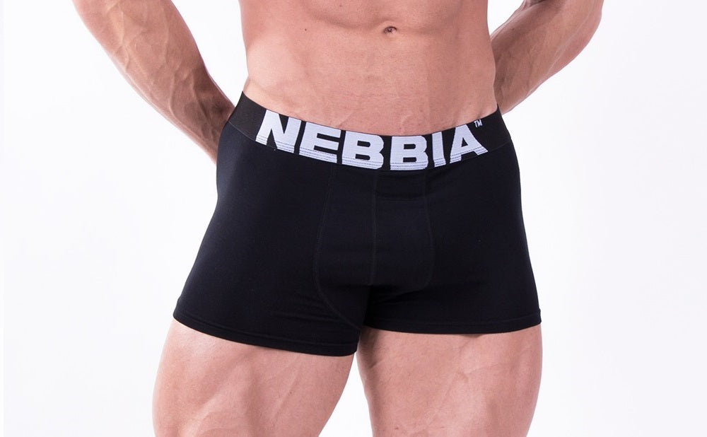 Nebbia - Men's Boxer Shorts - Black (701) - Vorderseite Detail