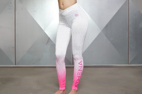 Body Engineers - Gradient Leggings – Graphic White - Vorderseite