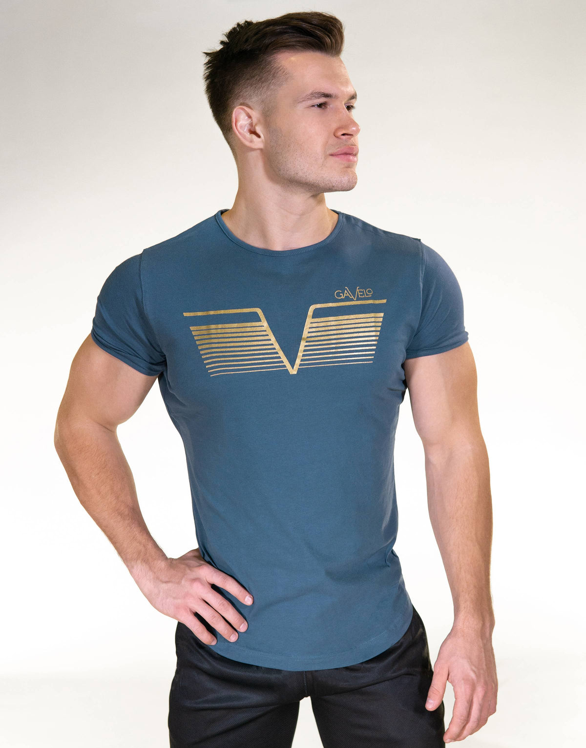 Gavelo - Sports Tee - Ancient Blue - Vorderseite