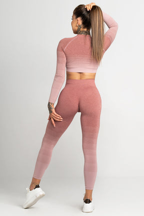 Gym Glamour - Seamless Leggings – Taupe Ombre