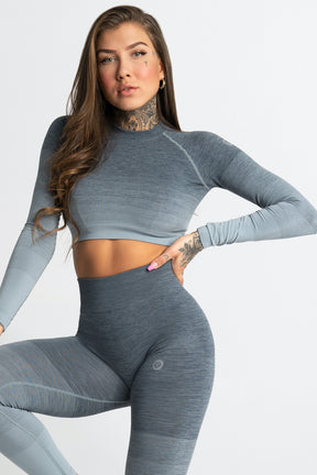 Gym Glamour - Rashguard - Sea Ombre