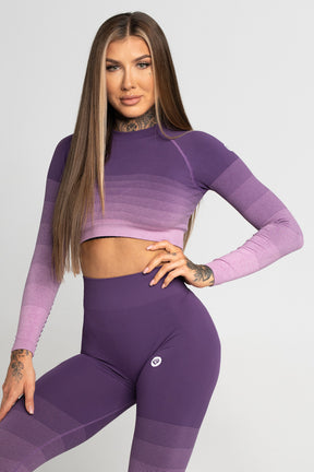 Gym Glamour - Rashguard - Violet Ombre