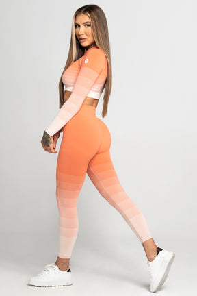 Gym Glamour - Seamless Leggings – Coral Ombre