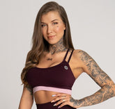 Gym Glamour - Seamless Top - Vino Rosso