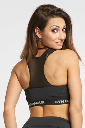 Gym Glamour - Black Mesh Bra - Rückseite 2