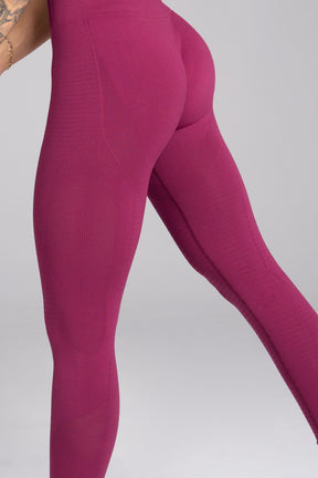 Gym Glamour - Seamless Leggings – Jelly Berry - Seitlich Detail