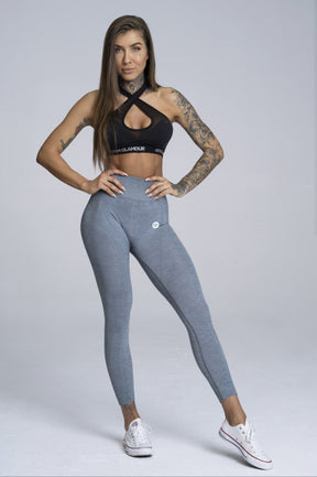 Gym Glamour - Seamless Leggings – Steel Grey - Vorderseite