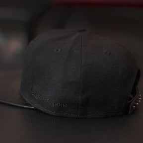 Pablo & Capone - Leathersnap Cap - Black & Black - Seitlich