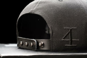 4Invictus - 4I Snapback Cap – Black Leather Pinned - Rückseite