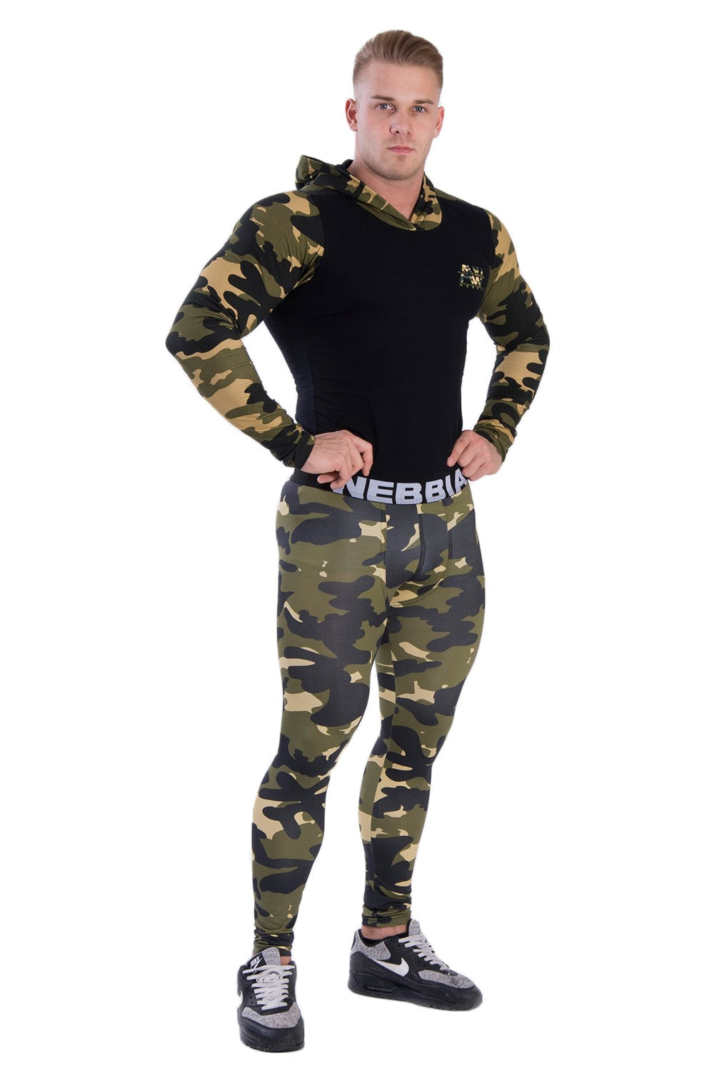 Nebbia - Hoodie AW - Camo (116) - Vorderseite Gesamt