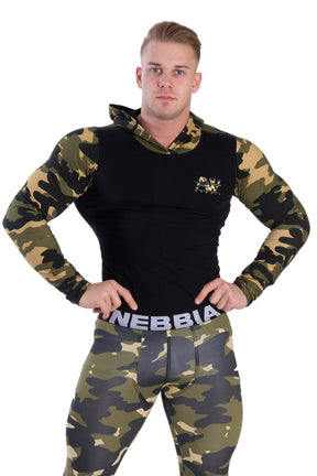 Nebbia - Hoodie AW - Camo (116) - Vorderseite Detail