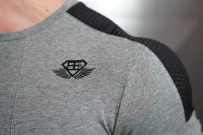 Body Engineers - KANA Performance Shirt – Anthra Black - Detail