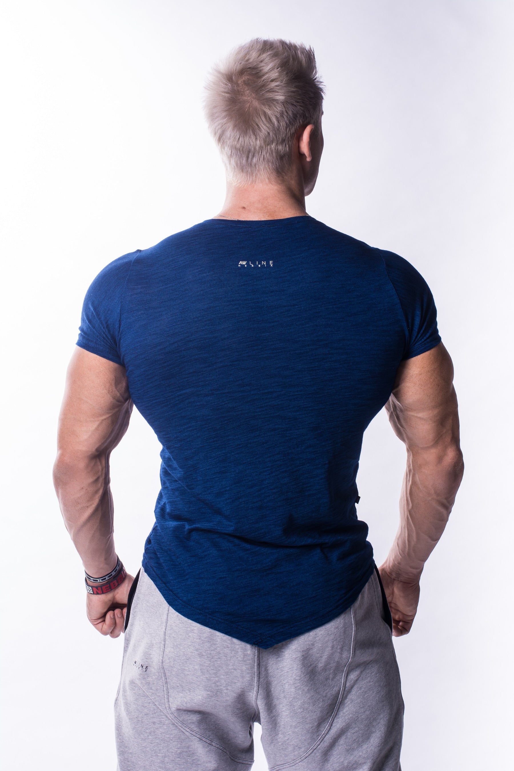 Nebbia - AW Atypisches T-Shirt - Jeans Blue (722) - Rückseite